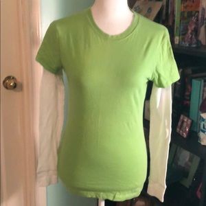 Gap long sleeve tee with thermal sleeves
